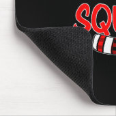 Funny Christmas Santa Claus Red Plaid Shirt, Chris Mousepad (Ecke)