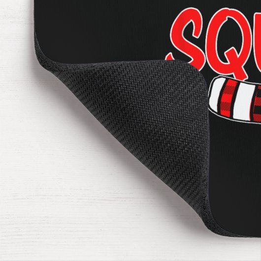 Funny Christmas Santa Claus Red Plaid Shirt, Chris Mousepad (Ecke)