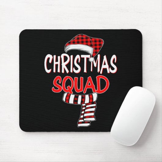 Funny Christmas Santa Claus Red Plaid Shirt, Chris Mousepad (Mit Mouse)