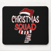 Funny Christmas Santa Claus Red Plaid Shirt, Chris Mousepad (Vorne)
