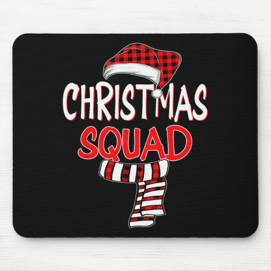 Funny Christmas Santa Claus Red Plaid Shirt, Chris Mousepad (Vorne)