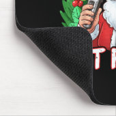 Funny Christmas Santa Claus Santa Barber Get Faded Mousepad (Ecke)