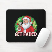 Funny Christmas Santa Claus Santa Barber Get Faded Mousepad (Mit Mouse)