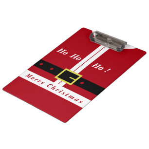 Funny Christmas Santa Clipboard Klemmbrett