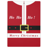 Funny Christmas Santa Clipboard Klemmbrett (Rückseite)