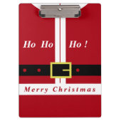 Funny Christmas Santa Clipboard Klemmbrett (Vorderseite)