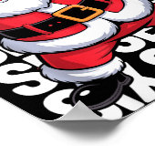 Funny Christmas Santa Dabbing Xmas Dab Six Seven 6 Poster (Ecke)