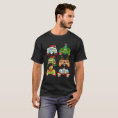 Funny Christmas Santa Elf Gaming Controller Gamer T-Shirt (Vorne ganz)