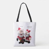 Funny Christmas Santa Joke Tasche (Rückseite)