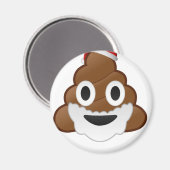 Funny Christmas Santa Kack Emoji Magnet (Vorderseite/Rückseite)