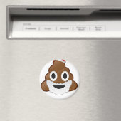Funny Christmas Santa Kack Emoji Magnet (In Situ (Geschirrspüler))