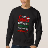 Funny Christmas Santa Matching Family Christmas Sweatshirt (Vorderseite)