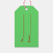 Funny Christmas Santa & Mrs Claus Holiday Joke Geschenkanhänger (Rückseite)