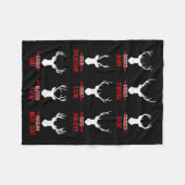 Funny Christmas Santa Reindeer List Pajamas For De Fleecedecke (Vorderseite (Horizontal))