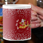 Funny Christmas Santa Reindeer Sleigh Ho-Ho Red Jumbo-Tasse<br><div class="desc">Roter Spaß, hübsche Tasse mit Spezialitäten wie Weihnachtsmann, Rentiere und Schneeflocken für Weihnachten/Jegliche Feiern. Die Tasse der Rotweihnachtsroten RentierSchlitten bietet einen zusätzlichen Coffeinsprung. Machen Sie die Weihnachts-/Geburtstagsparty mit dieser schönen Tasse zum Vergnügen und zum Vergnügen. Text anpassen ist verfügbar, um in Ihren Schriftart Style zu passen. Besuchen Sie meinen Laden...</div>