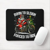 Funny Christmas Santa Riding Motorcycle Bike Biker Mousepad (Mit Mouse)