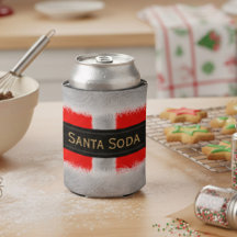 Funny Christmas Santa Soda Can Cooler