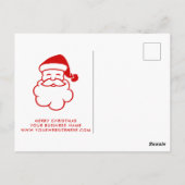 Funny Christmas Santa typography Postkarte (Rückseite)