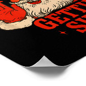 Funny Christmas Santa You Ain't Getting Adult Humo Poster (Ecke)