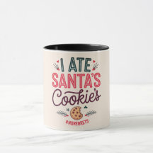 Funny Christmas Santa's Cookie Coffee Mug