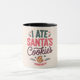 Funny Christmas Santa's Cookie Coffee Mug Tasse