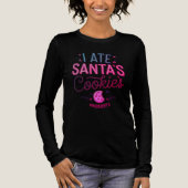 Funny Christmas Santa's Cookie Tri-Blend Shirt (Vorderseite)