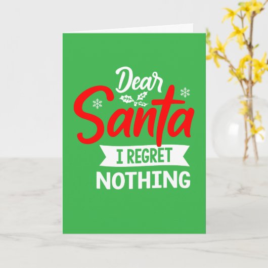 Funny Christmas saying Karte (Gelbe Blume)