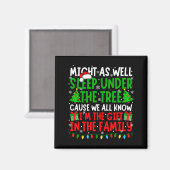 Funny Christmas Saying Retro Xmas Sarcastic Men Wo Magnet (Vorderseite/Rückseite)