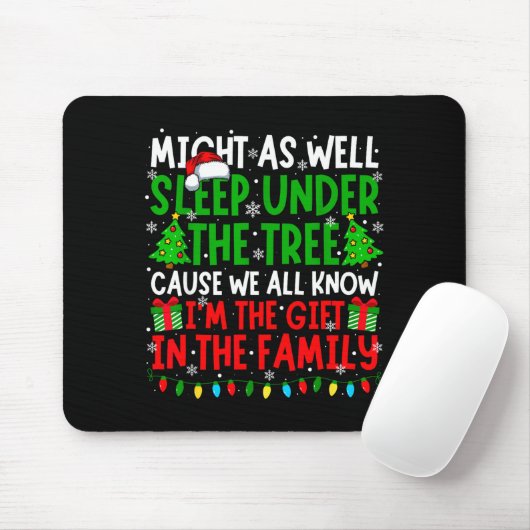 Funny Christmas Saying Retro Xmas Sarcastic Men Wo Mousepad (Mit Mouse)