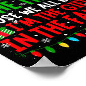 Funny Christmas Saying Retro Xmas Sarcastic Men Wo Poster (Ecke)