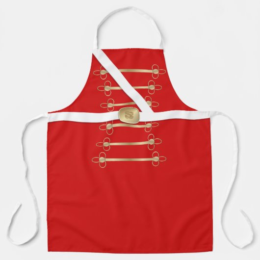 Funny Christmas Schürzen Nutcracker Soldier Costum (Vorderseite)