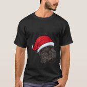 Funny Christmas Scottie Dog Xmas Santa Scottish Te T-Shirt (Vorderseite)