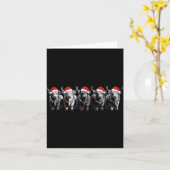 Funny Christmas Scottish Highland Cow Xmas Farm An Karte (Gelbe Blume)