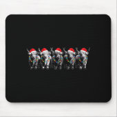 Funny Christmas Scottish Highland Cow Xmas Farm An Mousepad (Vorne)
