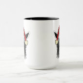 Funny Christmas Screening Ziege Zeichnend Tasse (Zentrum)