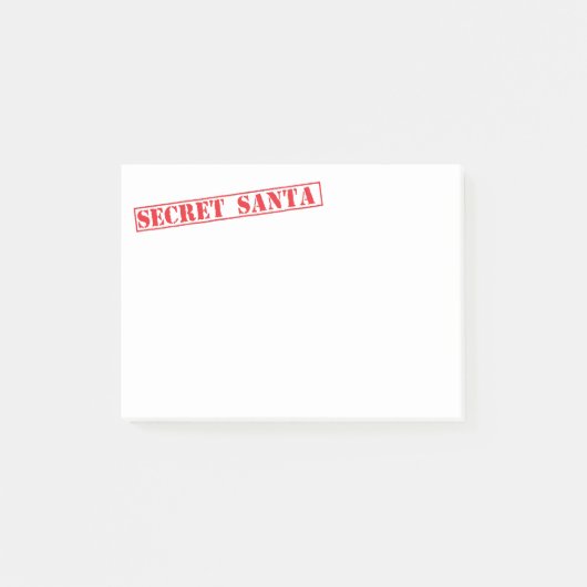 Funny Christmas Secret Santa Post es Notes Post-it Klebezettel (Vorderseite)