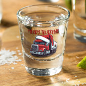 Funny Christmas Semi Transport Truckmas Schnapsglas