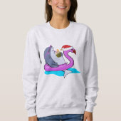 Funny Christmas Shark Design Hoodie Sweatshirt (Vorderseite)