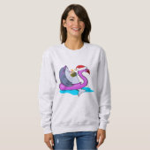 Funny Christmas Shark Design Hoodie Sweatshirt (Vorne ganz)