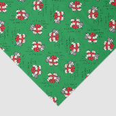 Funny Christmas Sheep Cartoon Seidenpapier (Ausschnitt)