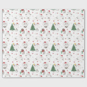 Funny Christmas Sheep Wrapping Paper Geschenkpapier (Flach)
