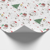 Funny Christmas Sheep Wrapping Paper Geschenkpapier (Ecke)