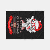 Funny Christmas Shirt Christmas Ho-ho-ho Fleecedecke (Vorderseite (Horizontal))