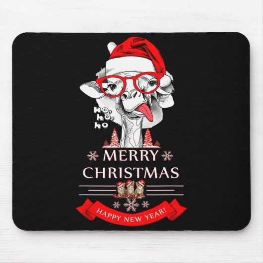 Funny Christmas Shirt Christmas Ho-ho-ho Mousepad (Vorne)