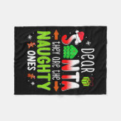 Funny Christmas Shirt Dear Santa They Are The Naug Fleecedecke (Vorderseite (Horizontal))