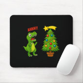 Funny Christmas Shirt Kids Boys Christmas Dinosaur Mousepad (Mit Mouse)