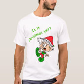 Funny Christmas Shirt Niedlich Elf Holiday Stress (Vorderseite)