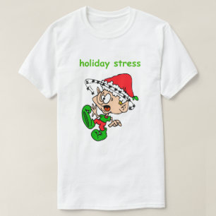 Funny Christmas Shirt Niedlich Elf Holiday Stress