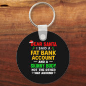 Funny Christmas Shirts For Men Women Adult Dear Sa Schlüsselanhänger (Vorderseite)