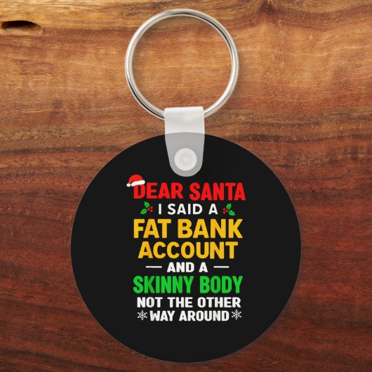 Funny Christmas Shirts For Men Women Adult Dear Sa Schlüsselanhänger (Vorderseite)